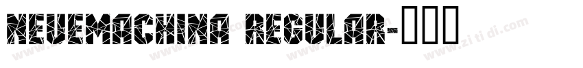 NeueMachina Regular字体转换